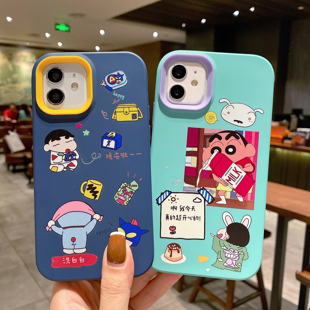 Cartoon 3-in-1 phone case crayon Xiaoxin for iPhone13Pro case iPhone12Pro phone case 7p Apple phone case iPhone11 phone case 13Promax 12Promax iPhone 12 phone case
