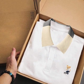 Áo Polo Cho Nam Hình Chú Gấu Xuất Nhật Siêu Xịn Xò