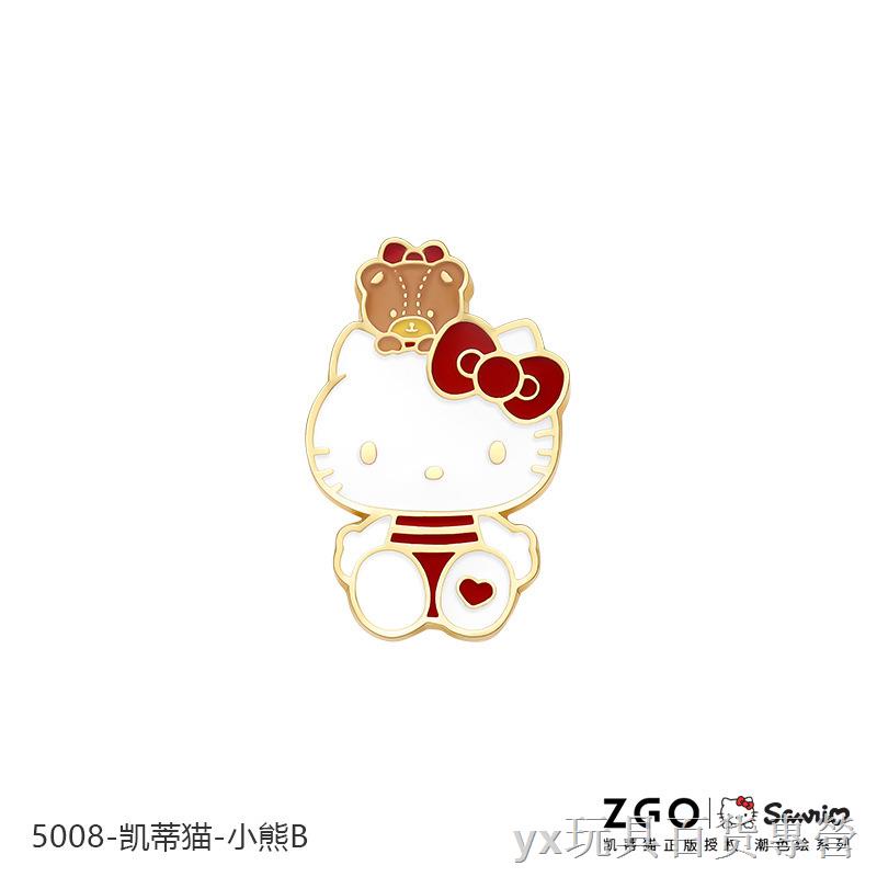 Sanrio ☞❡┋Ghim cài áo hình Hello kitty dễ thương cho nữ sinh trung học