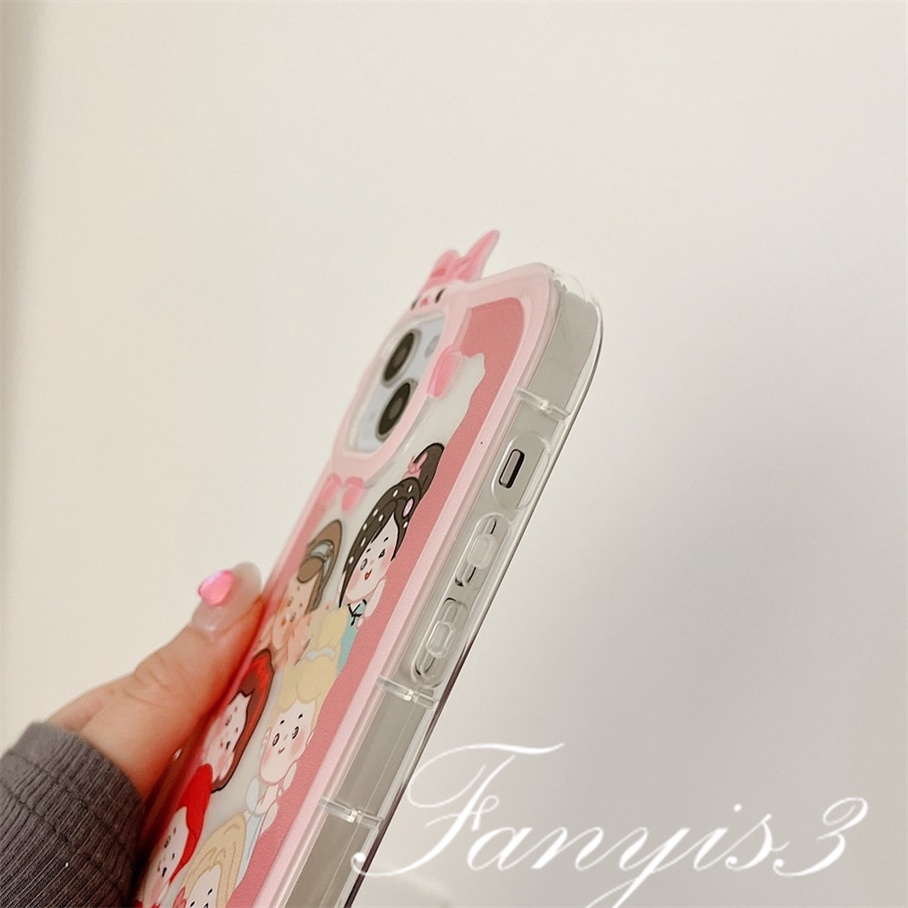 Ốp Điện Thoại Mềm Trong Suốt Họa Tiết Hoạt Hình Dễ Thương Cho iPhone 14 13 12 11 Pro Max X XR Xs Max 8 7 6 6s Plus SE 2020