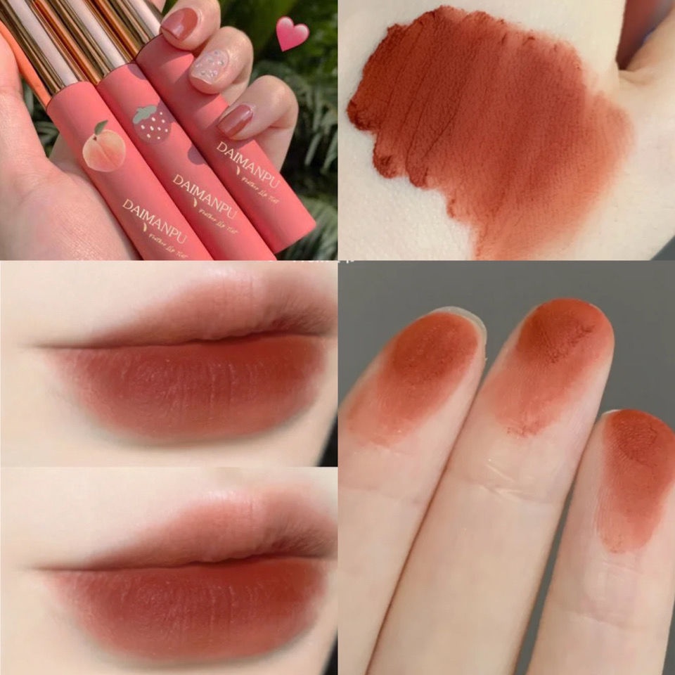 Son Môi Dưỡng Ẩm Daimanpu Trang Điểm Lâu Trôi Nhiều Màu Sắc Thời Trang