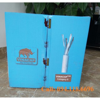 Cáp mạng Lan chính hãng Vinacap Cat6 chính hãng 8 sợi đồng