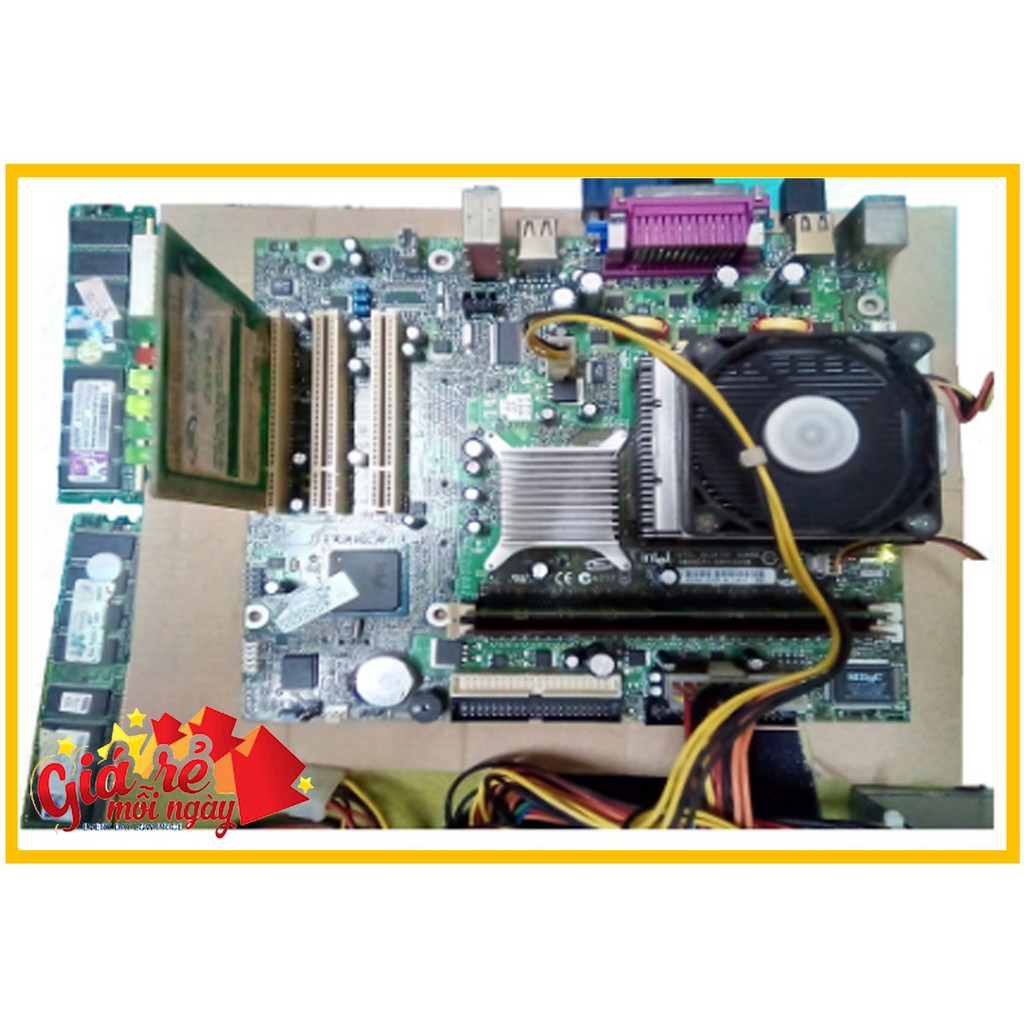 Mainboard Intel 845 socket 478 + Chip Pentium 4 Huyền thoại