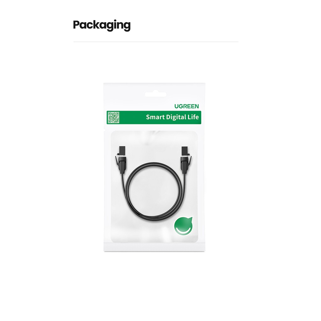 Dây cáp mạng Ugreen lan rj45 40gbps cat8 40gbps thích hợp cho ps4 laptop cat 8