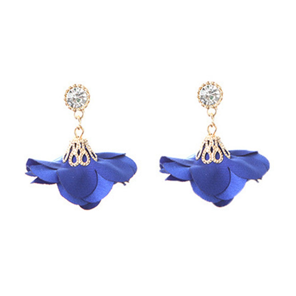 Đôi khuyên tai tạo hình bông hồng thanh lịch thời trang cho nữ