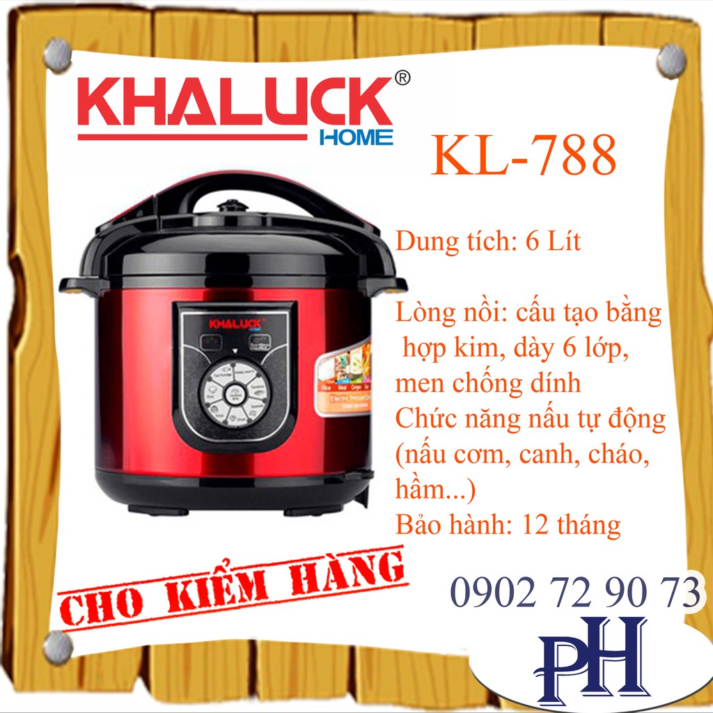 NỒI ÁP SUẤT ĐIỆN KHALUCK.HOME KL-788