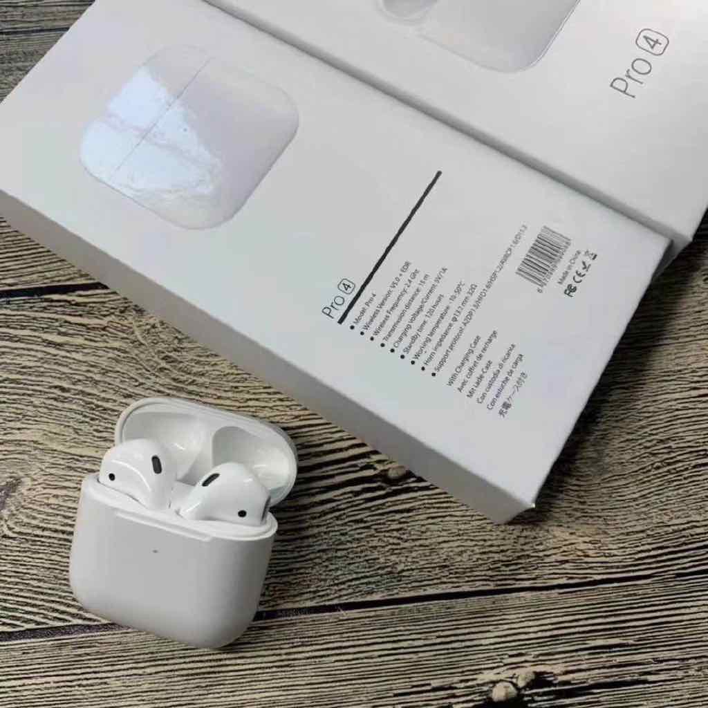 Tai nghe bluetooth không dây Airpod Pro 4 - đổi tên, định vị - Hỗ trợ hệ thống iOS 13.Tai nghe có thể sd riêng. | BigBuy360 - bigbuy360.vn