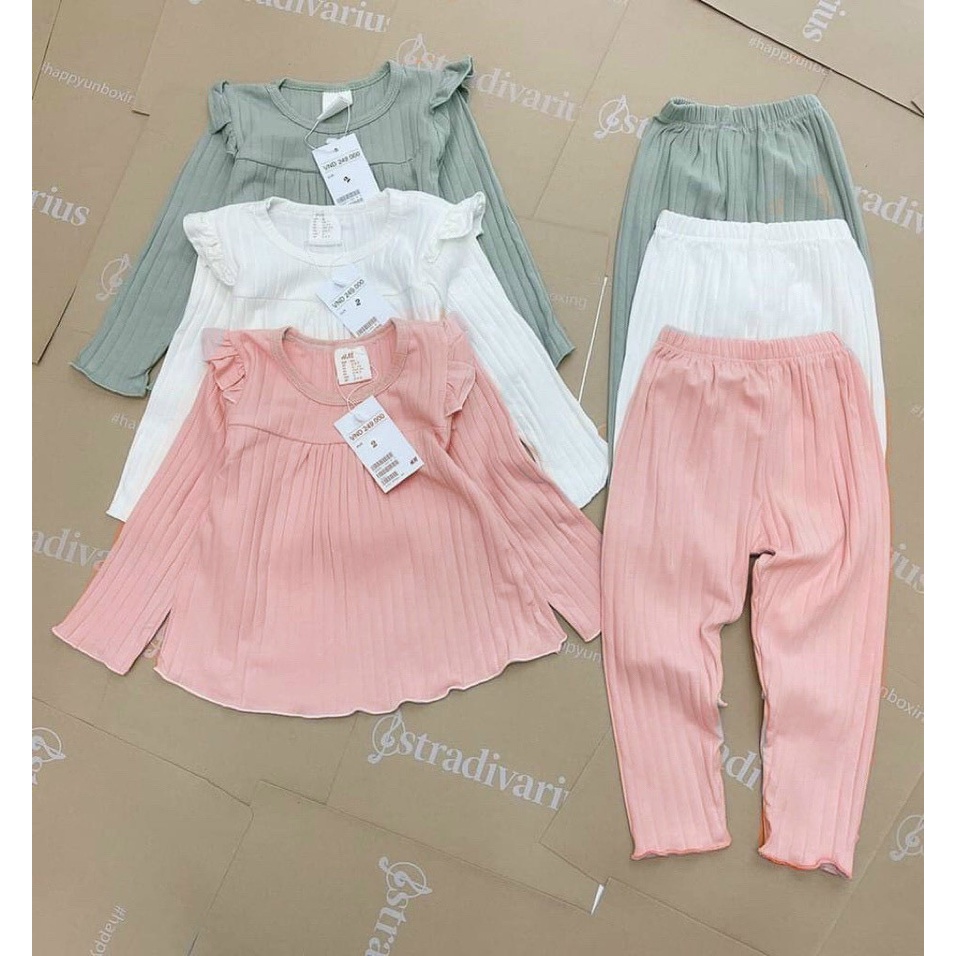 Bộ bé gái tăm gân bánh bèo cho bé gái