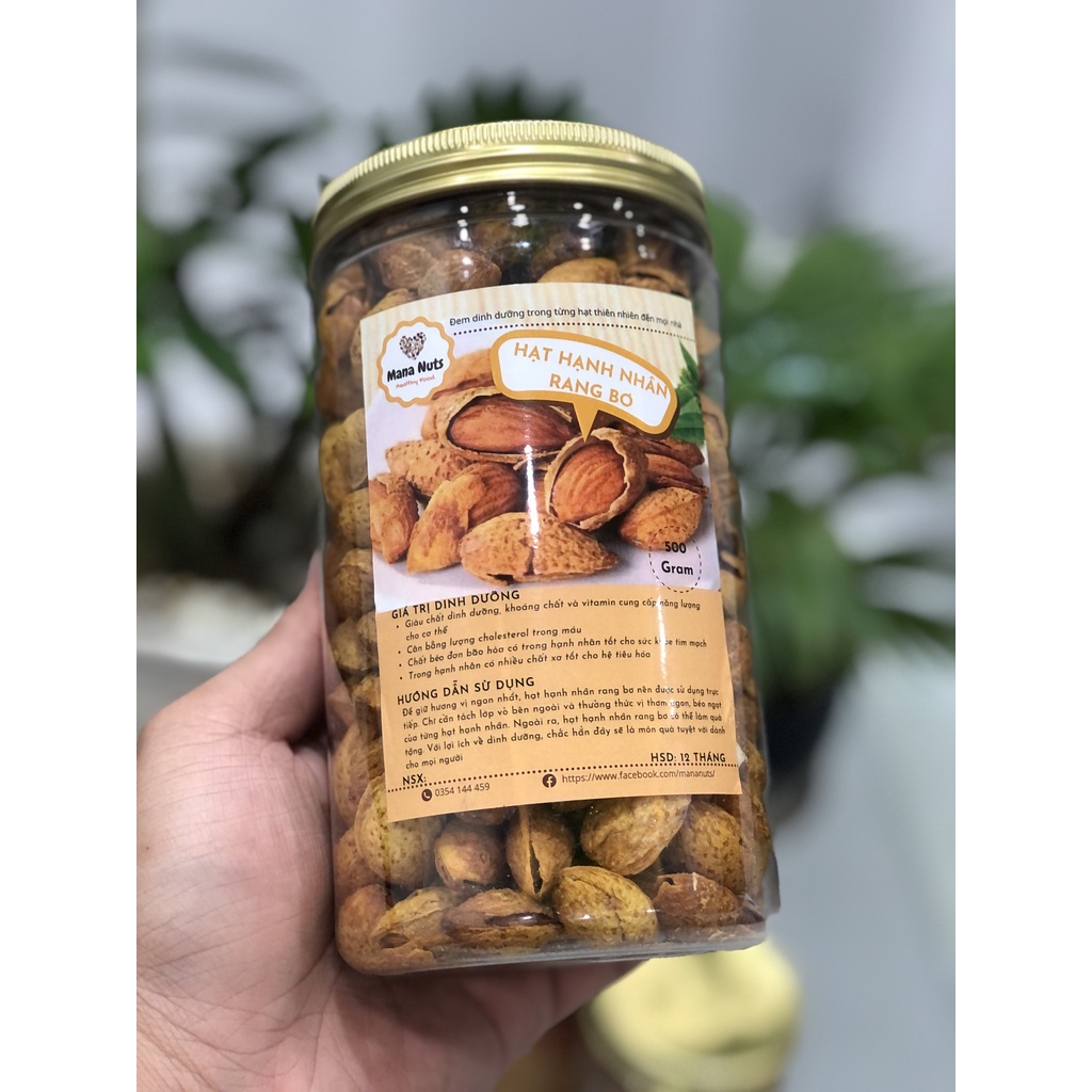 Hạt hạnh nhân rang bơ 500gr