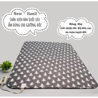 Chăn đêm điện cotton Hàn Quốc Hanil - chất đẹp