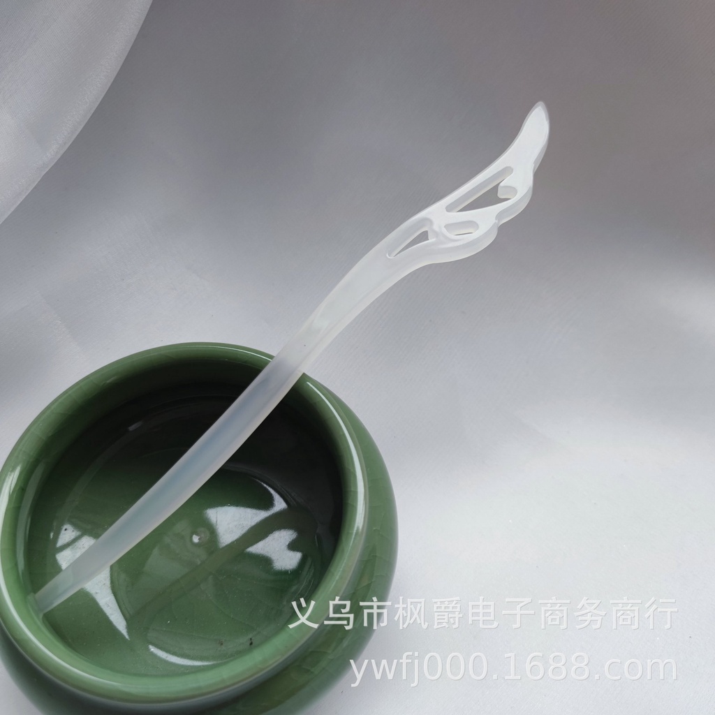 Trâm nhựa cổ trang ĐÔI CÁNH phụ kiện cài tóc nữ trong hai màu trắng xanh thanh lịch xinh xắn