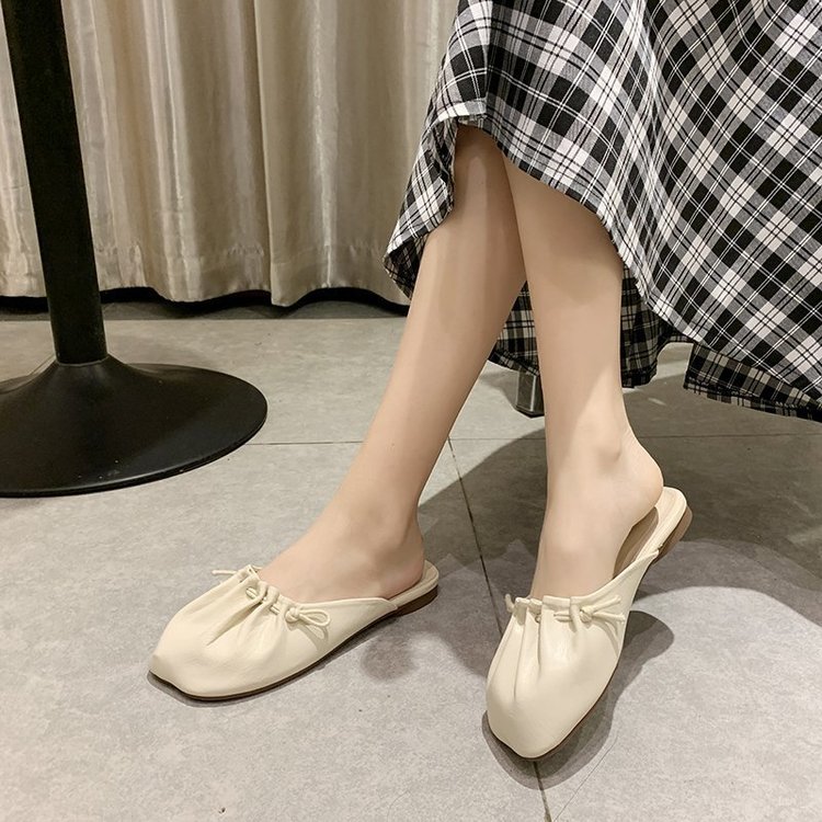 [ Mã 66CBSALE giảm 30K đơn 200K] Giày hở gót mũi vuông thoải mái thời trang mùa xuân dành cho nữ | BigBuy360 - bigbuy360.vn