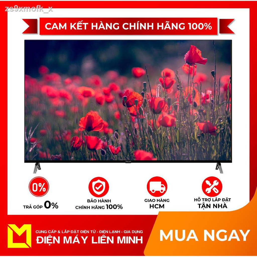 ﹉◐¤Android Tivi Vsmart 4K 55 inch 55KD6800 Hệ điều hành, giao diện Android ,3 cổng HDMI ,Remote thông minh tìm kiếm bằn