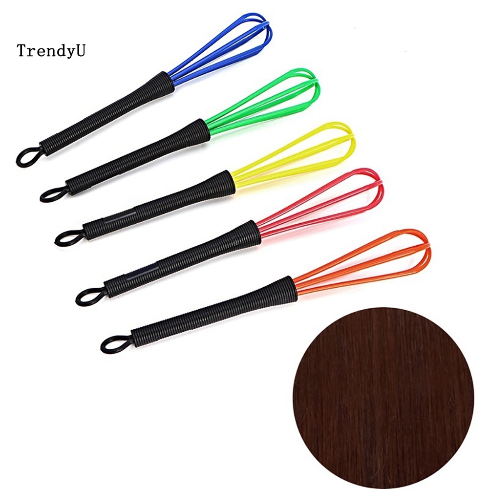 TRD 3Pcs Pro Plastic Salon Hairdressing Dye Cream Whisk Hair Mixer Barber Stirrer