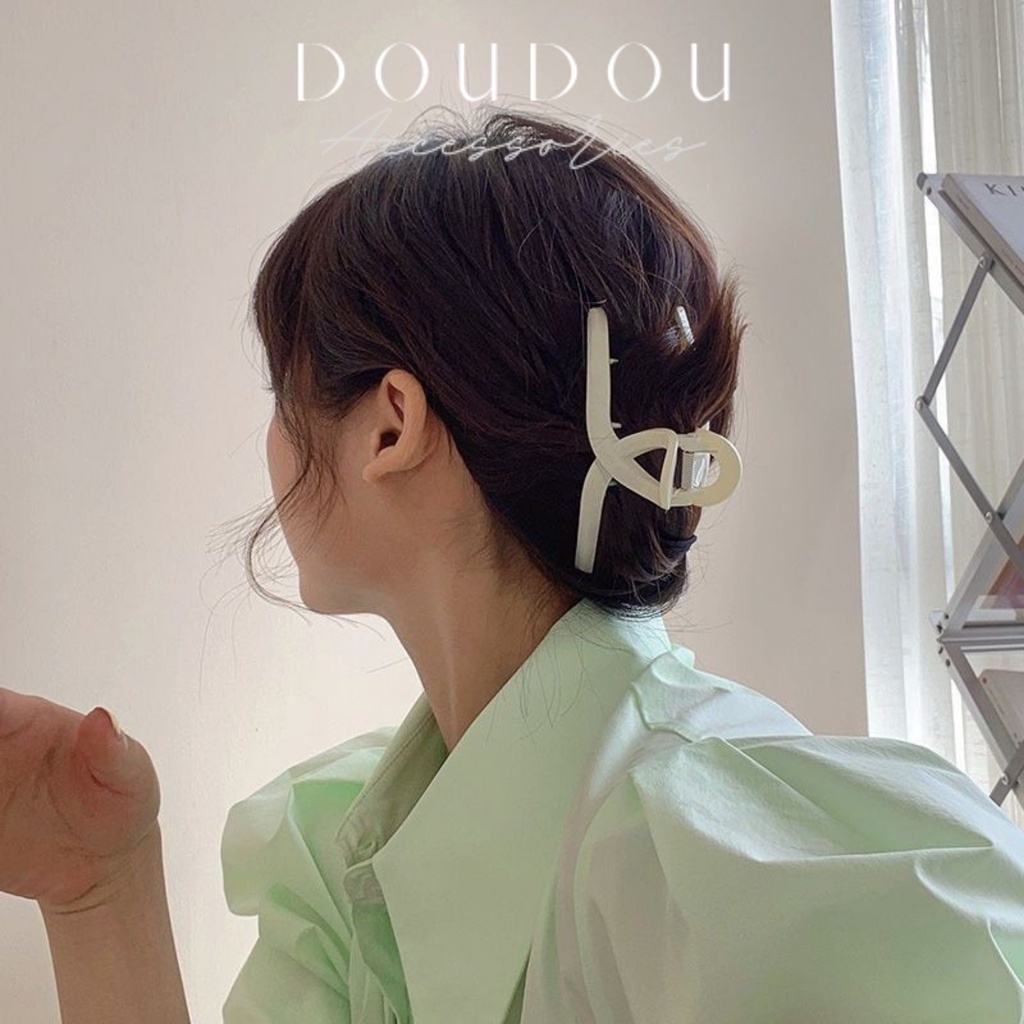 Phụ kiện kẹp tóc xinh Doudou Kẹp càng cua Hàn Quốc cỡ lớn cho nữ phong cách Hàn Quốc thời trang ZJ004