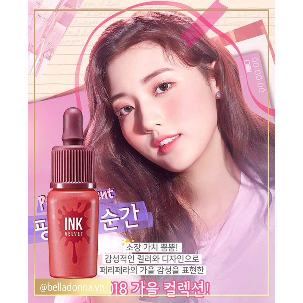 [Hồng Dịu Dàng] Son Kem Lì Peripera Ink The Velvet Fall Collection Pink Moment 8g #17 Hip Beige Pink