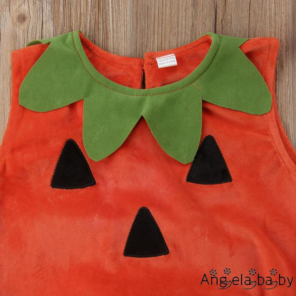 Bộ 2 món áo liền quần và phụ kiện hóa trang Halloween cho em bé 0-3 tuổi