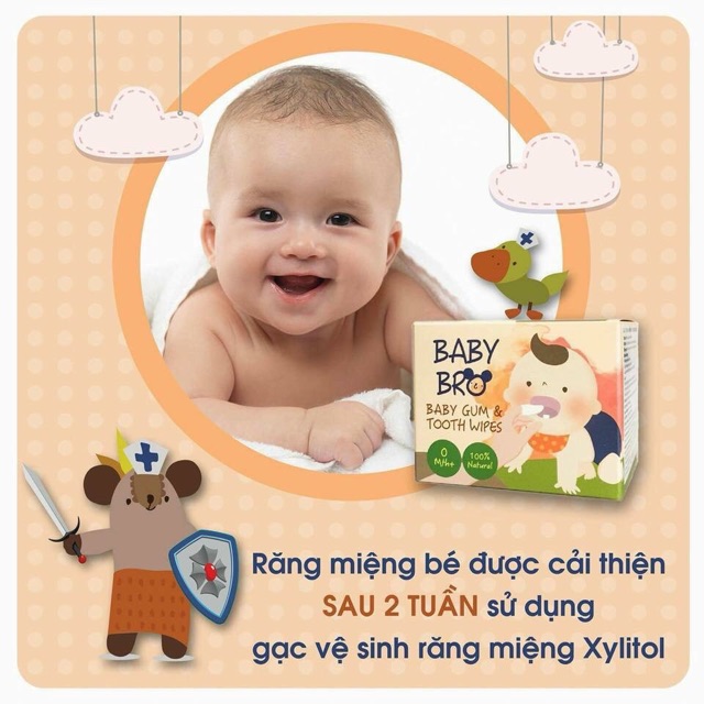 GẠC VỆ SINH RĂNG MIỆNG BABY BRO HÀN QUỐC