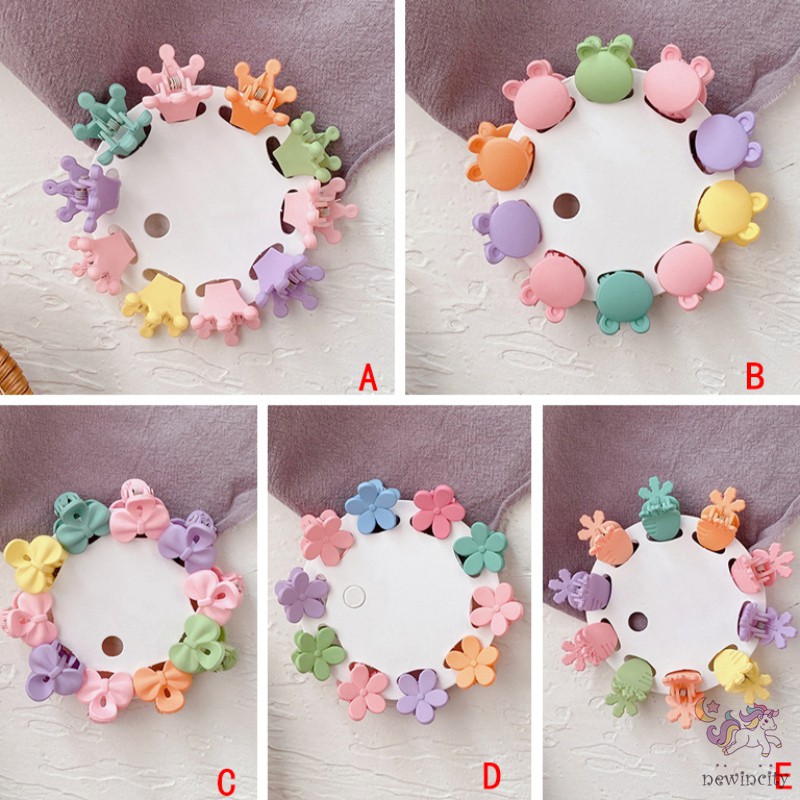 Kẹp tóc mini nhiều kiểu dáng màu kẹo ngọt ngào phong cách Hàn Quốc dễ thương cho bé gái