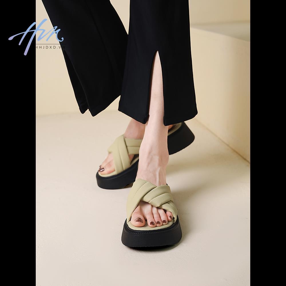 Dép Quai Ngang Đế Dày Thời Trang Mùa Hè 2022 Mới Dành Cho Nữ