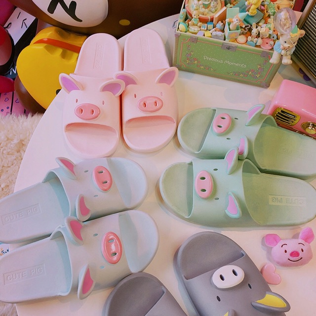 Dép Heo Kute Cao Su Đúc Dẻo Size 37-40 - Lucky Girl shop