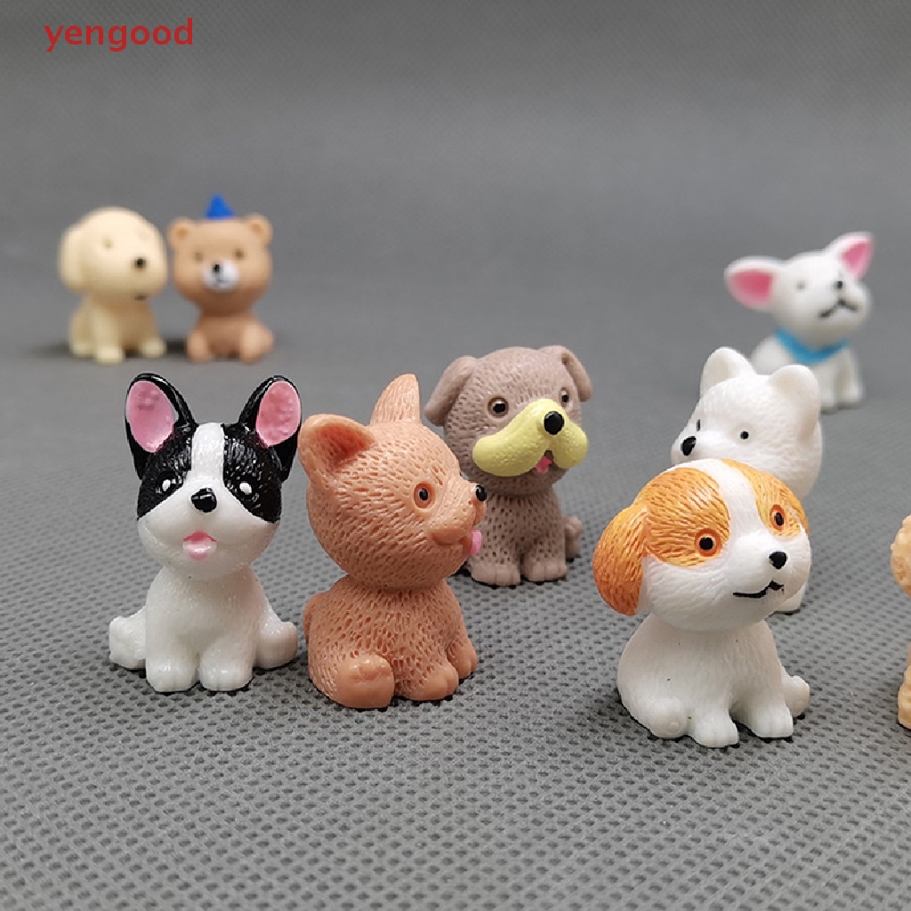 Set 9 Mô Hình Chú Chó Pug Mini Đáng Yêu