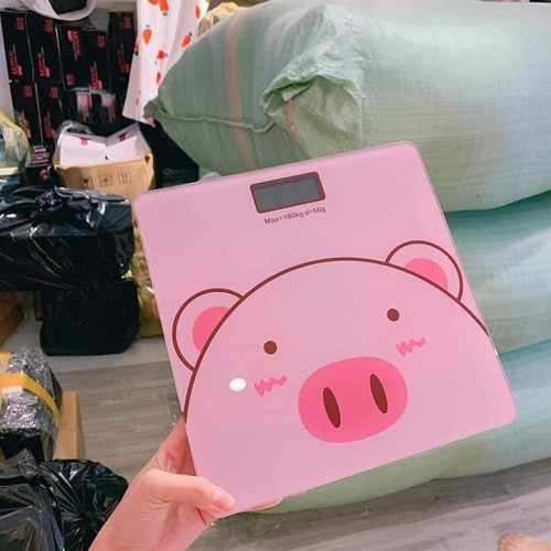 [𝑺𝑰𝑬̂𝑼 𝑪𝑯𝑰́𝑵𝑯 𝑿𝑨́𝑪] Cân Tử Sức Khỏe Hình Heo Con Màu Hồng Cực Xinh, Độ Chính Xác Cao X2 - Unipro