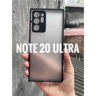 Ốp lưng Samsung Galaxy Note 20 Ultra nhám bảo vệ camera chống sốc ,va đập (đen)