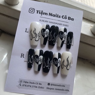 Nailbox thiết kế mã B127 vẽ lửa