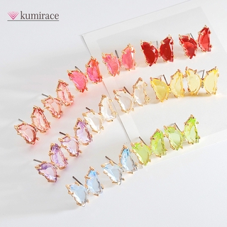 BUTTERFLY Hoa Tai Hình Bướm Đính Đá Thời Trang Dành Cho Nữ