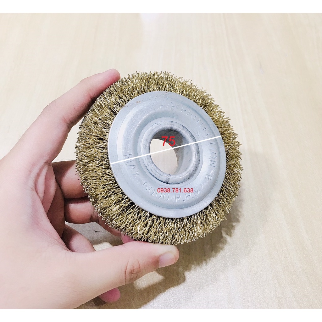 Bánh Cước Thép 100x20x25.4 Nắp 75