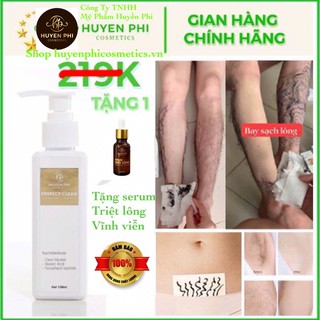 Kem tẩy lông vùng kín bikini nách chân tay Huyền Phi 120ml tặng serum triệt lông 20ml
