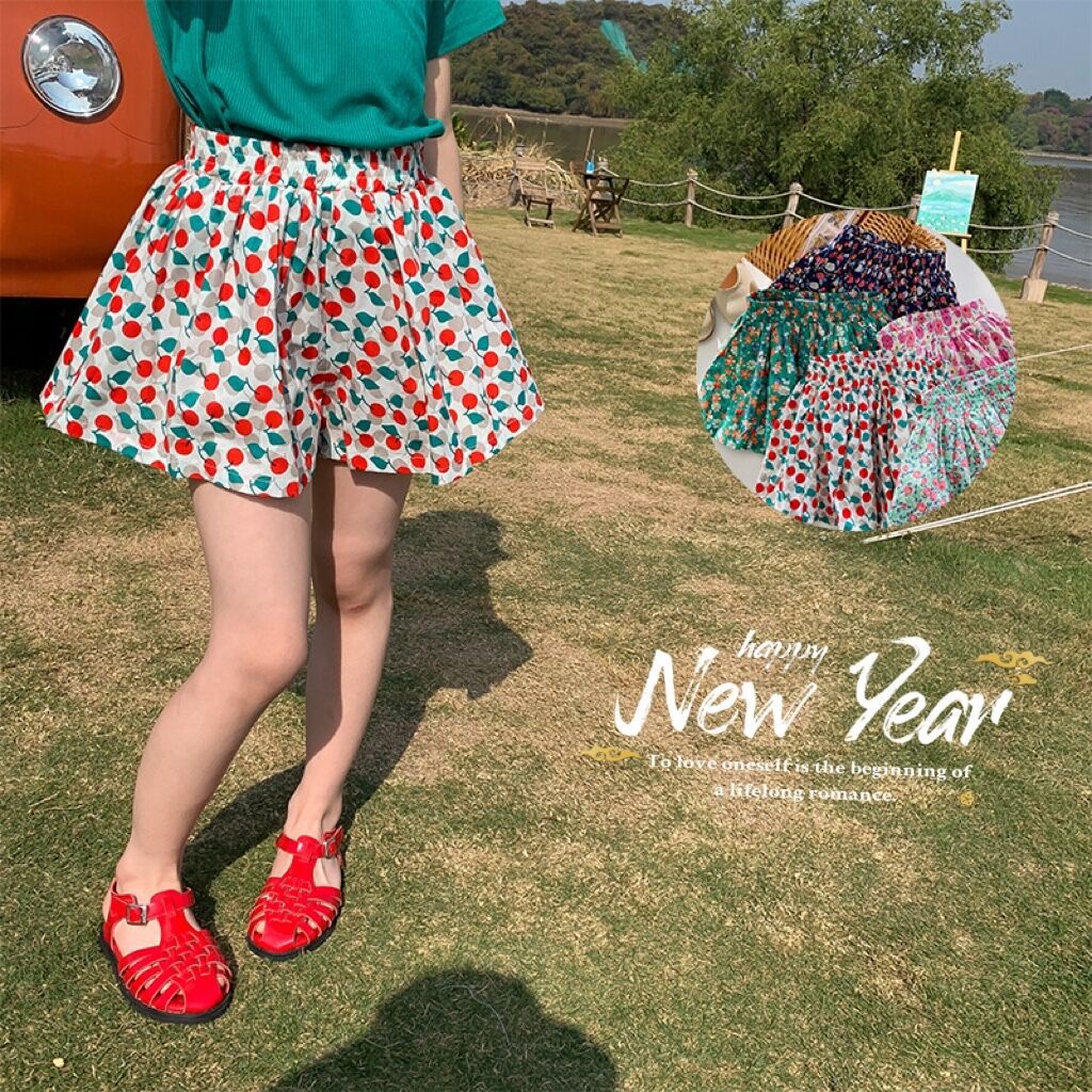 Quần Short In Họa Tiết Hoa Phong Cách Hàn Quốc Thời Trang Mùa Hè Cho Bé