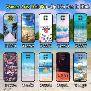 Ốp lưng Vsmart Aris/ Aris Pro dẻo đen in hình Hello Summer (mùa hè sôi động)