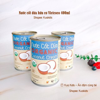 Nước cốt dừa hữu cơ Vietcoco 400ml