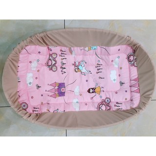 HOẢ TỐC  Combo nôi tre + nệm lót bọc nôi