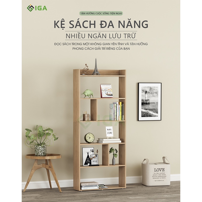 Kệ sách đa năng 6 tầng thông minh thương hiệu IGA- GP215
