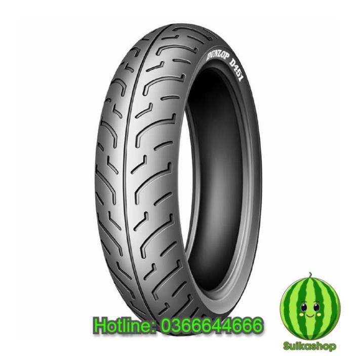 Cặp lốp SH Ý của Dunlop D451 Slovenia (Cả cặp) 100/80-16 và 120/80-16