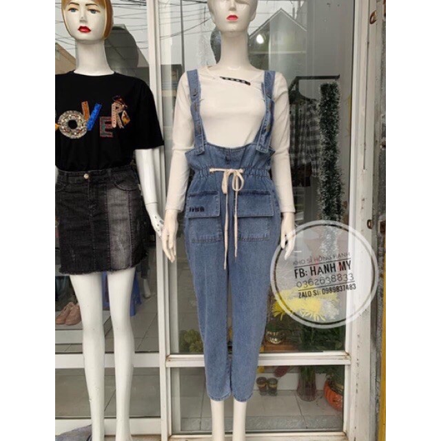 Quần yếm bò 2 túi trước siêu đẹp | BigBuy360 - bigbuy360.vn