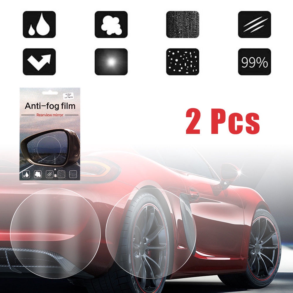 Bộ 2 Ốp Bọc Gương Chiếu Hậu Xe Hơi Chống Sương Mù / Nước Mưa Tiện Dụng