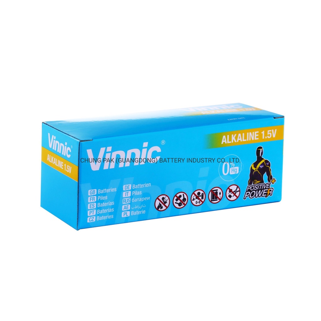 Vỉ 10 Pin cúc áo  VINNIC AG12  LR43  SR43SW  LR1143 186 386