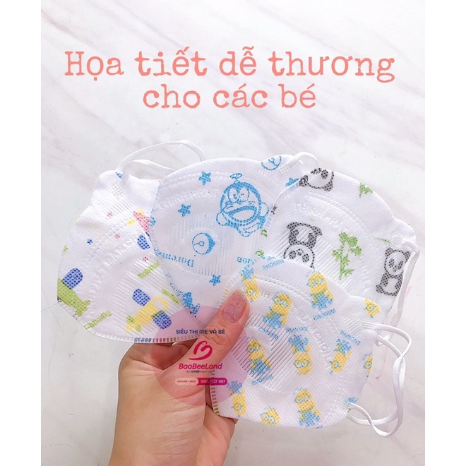 Khẩu trang mầm chồi lá kháng giọt bắn cho bé - BAABEELAND
