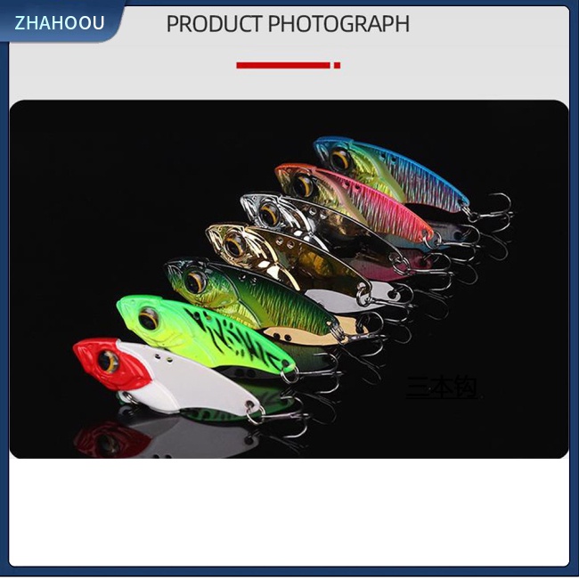 ☃Nhà☃ Mồi Câu Cá Giả Cao Cấp Bằng Hợp Kim Kẽm Đính 2 Lưỡi Câu 7g/14g