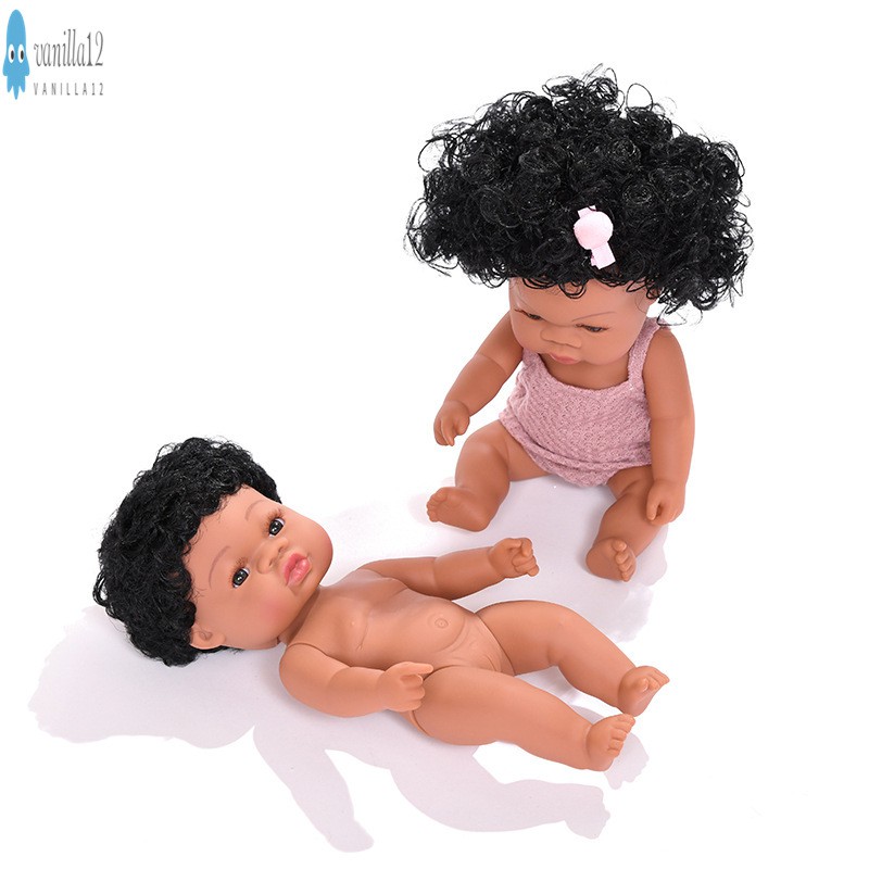 Black Skin African Girl Baby Doll for Kids Fashion Play Toy Perfect for Birthday Christmas Gift