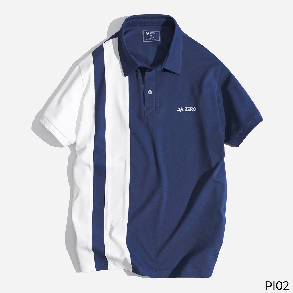 Áo Thun Nam Polo Phối Kẻ Sọc Trẻ Trung Thời Trang ZERO