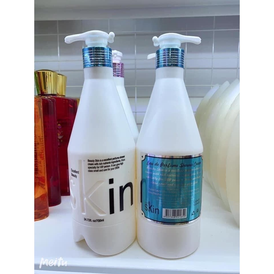 SỮA TẮM NƯỚC HOA SKIN PHÁP (Xanh)