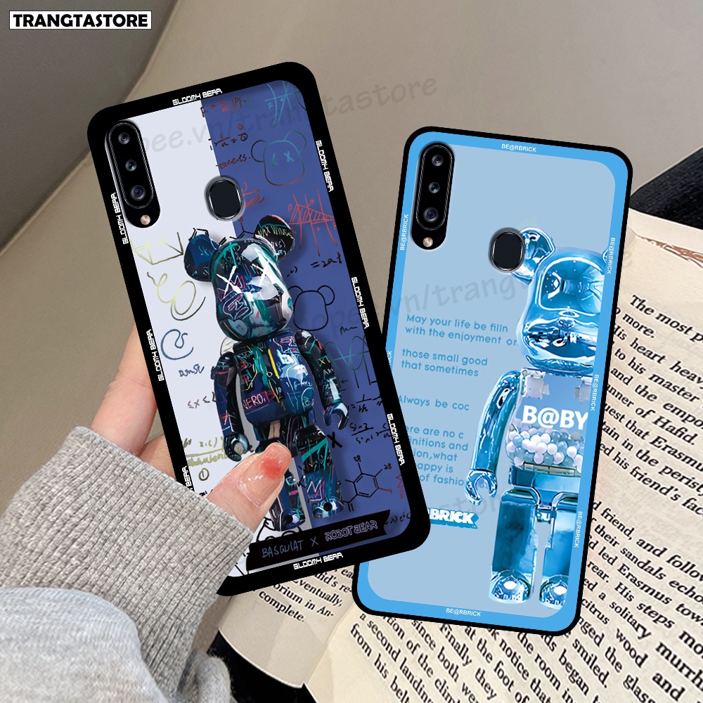 Ốp lưng Samsung A20s in hình gấu Bearbrick,Mountain,xanh,đen,đỏ giá rẻ