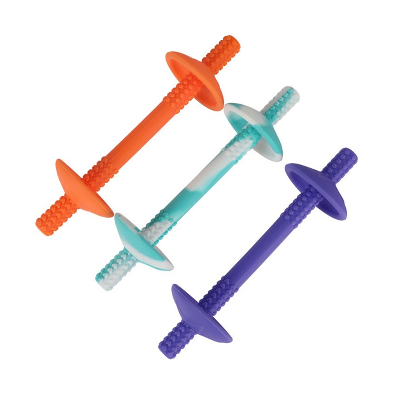 Bộ 2 Ống Silicone Rỗng Mát Xa An Toàn Cho Bé Sơ Sinh Mọc Răng