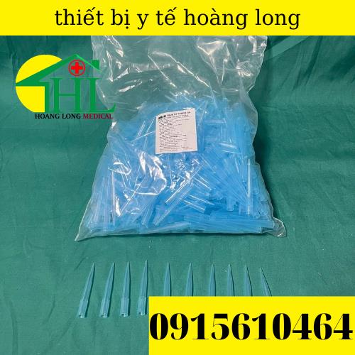 [ Combo 5 Túi ] Đầu Côn Xanh Thường ( Không Khía) 1000ul Dùng Cho Gilson Pipette Túi 500 Cái