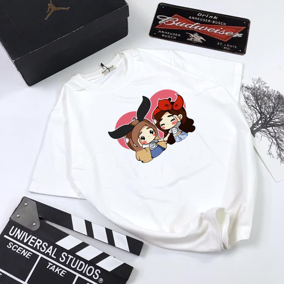 Áo thun Cotton Unisex - Fan T-ara Hàn Quốc - K-Pop - Chibi - Qri và Soyeon